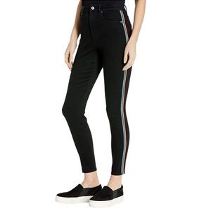 Bb Dakota Stay Cool Jeans W  Stripe In Black 25